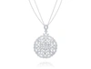 Diana M. 18kt White Gold Diamond Fashion Pendant Containing 3.00 Cts Of Round Diamonds In White