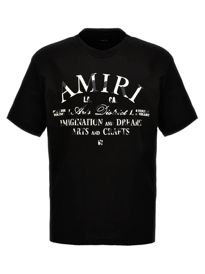 AMIRI DISTRESSED AMIRI ARTS DISTRICT T-SHIRT BLACK
