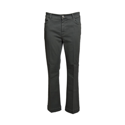 Sportmax Button Detailed Straight Leg Trousers In Grey