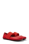 Camper Flat Slip-on Ballerina Shoes In Bright Red