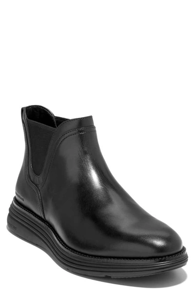 Cole Haan Men's Øriginalgrand Ultra Chelsea Boot In Black/ Pavement