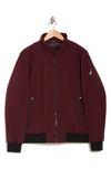 Nautica Transitional Water Resistant Bomber Jacket In Bold Burgundy