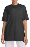 Nike Oversize Embroidered T-shirt In Black
