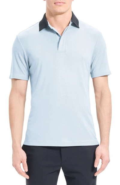 Theory Kayser Modal Jersey Polo In Ice