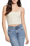GUESS CHIBA CABLE SWEATER CAMISOLE
