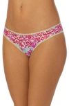 ON GOSSAMER ON GOSSAMER TRIPLE MESH PRINT THONG