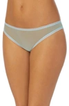 On Gossamer Gossamer Mesh Hip Bikini In Pastel Turquoise