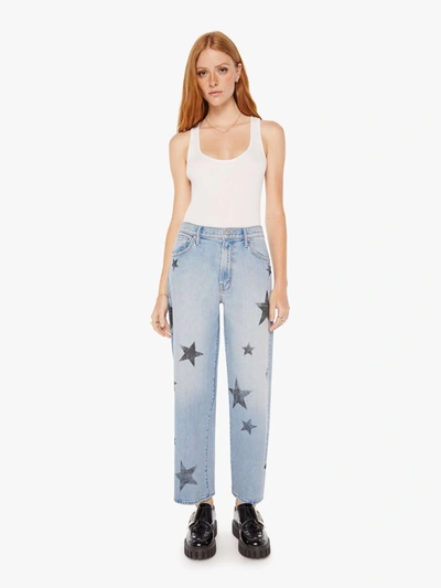 MOTHER THE DODGER ANKLE STAR CROSSED JEANS IN BLUE - SIZE 24