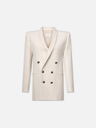 Frame Shawl Collar Blazer In Neutrals