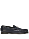 DOLCE & GABBANA DOLCE & GABBANA MEN LOAFERS WITH LOGO PLAQUE