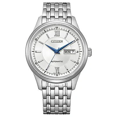 Pre-owned Citizen Collection Ny4050-62a Mechanical Automatic Men Watch Stainless Steel