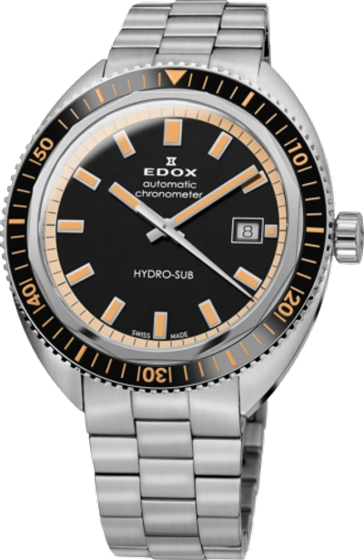 Pre-owned Edox Men 80128-3nbm-nib Hydro-sub 42mm Automatic Watch