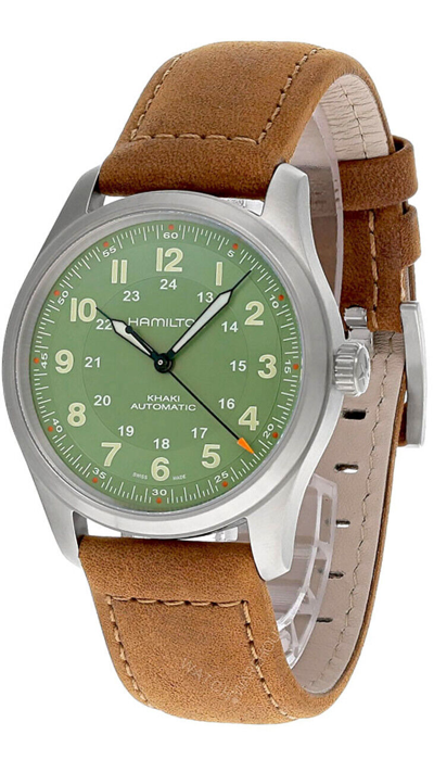 Pre-owned Hamilton Khaki Field Auto 38mm Titanium Men's Watch H70205860