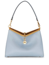 Etro Medium Vela Leather Shoulder Bag In Blue