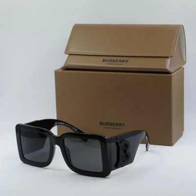 Pre-owned Burberry Authentic  Be4406u 409387 Black/dark Gray 55-20-140