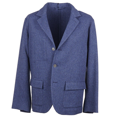 Pre-owned Finamore Napoli Soft-constructed Wool And Cashmere Sport Coat 42r In Blue