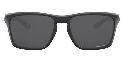 Pre-owned Oakley Oo9448 Sunglasses Men Black Rectangle 57mm & Authentic In Prizm Black Polar