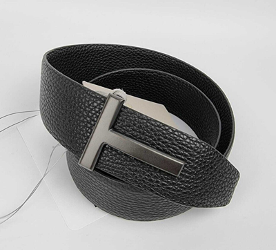 Pre-owned Tom Ford 40mm Black Leather Belt