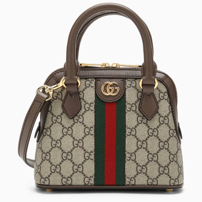 Gucci Mini Ophidia Beige/brown Handbag Women In Cream