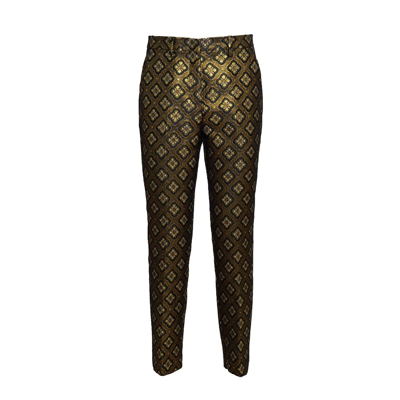 ETRO EMBROIDERED-MOTIF CROPPED TROUSERS