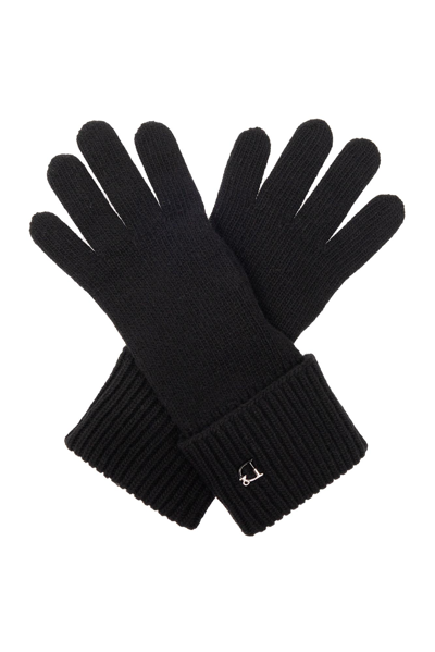 Dsquared2 Gloves With Logo In Nero