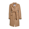 Max Mara Bingo Belted Long-sleeved Coat In Cammello