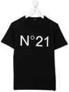 N°21 Logo-print Cotton T-shirt In Nero