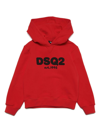 DSQUARED2 RED COTTON HOODIE