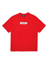 Dsquared2 Logo-print Cotton T-shirt In Rosso