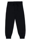 Dsquared2 Black Cotton Track Pants In Nero