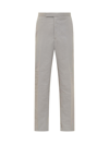 THOM BROWNE LOW-RISE STRIPE-PATTERN TAILORED TROUSERS