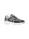 Fendi Nubuck Faster Sneakers In Blue