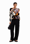 Desigual M. Christian Lacroix Orchid Pullover In White