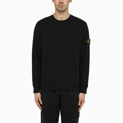 Stone Island Navy Blue Sweatshirt With Logo Men