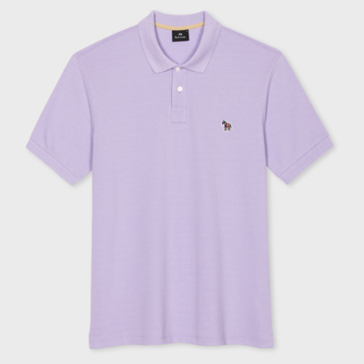 Ps By Paul Smith Ps Paul Smith Mens Reg Fit Ss Polo Shirt Zebra In Lilac