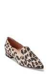 Cole Haan Vivian Pointed Toe Loafer In Leopard Jacquard