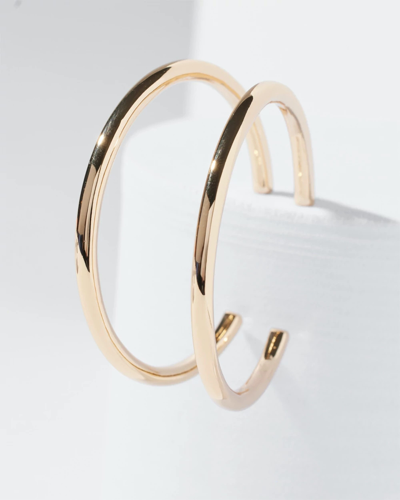 White House Black Market Gold Hoop Earrings |