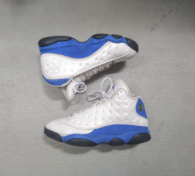 Pre-owned Jordan Nike Air Jordan 13 Retro Hyper Royal Size 10.5 414571-117 Shoes In White/blue