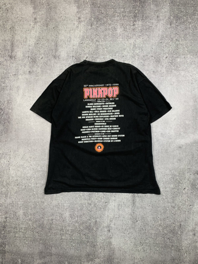 Pre-owned Band Tees X Vintage Vtg 1999' Pinkpop Tour T Shirt Y2k In Black