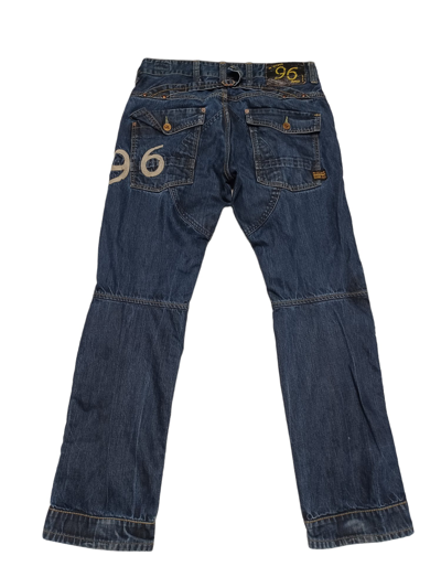 Pre-owned Avant Garde X G Star Raw 96 Vintage Biglogo W34 L 32 Jeans Denim In Blue