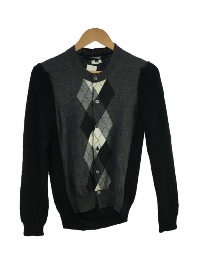 Pre-owned Comme Des Garcons X Junya Watanabe Aw12 Hybrid Argyle Mohair Knit Sweater In Black