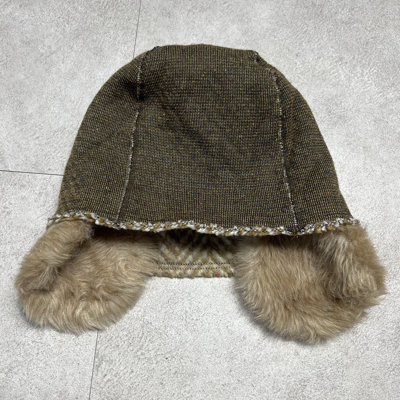 Pre-owned Kapital X Kapital Kountry Kapital Wool Fur Ear Faux Hat In Brown