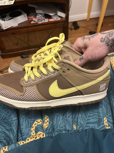 Pre-owned Nike Sb X Undefeated Dunk Low Shoes In Brown
