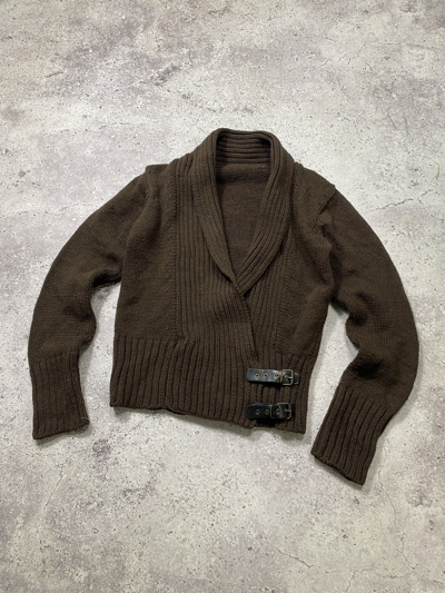 Pre-owned Archival Clothing X Post Archive Faction Paf Vintage Japanese Bandage Post Archive Knit Cardigan Sweater In Brown