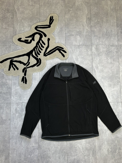 Pre-owned Arcteryx X Outdoor Life Mens Vintage Arcteryx Fleece Jacket Zip Sweatshirt Outdoor In Black