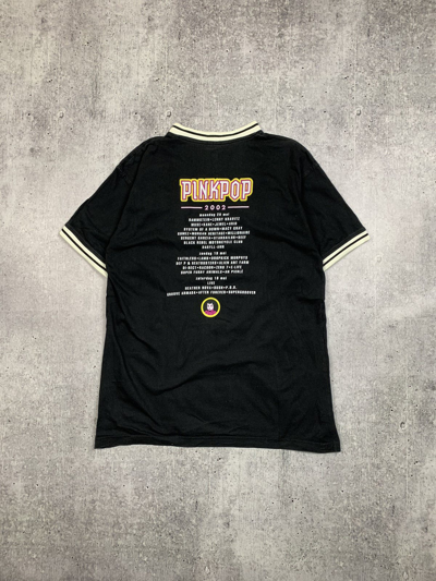 Pre-owned Band Tees X Vintage Vtg 2000' Pinkpop Tour T Shirt Y2k In Black