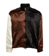 SONG FOR THE MUTE SATIN PANELLED BOMBER JACKET