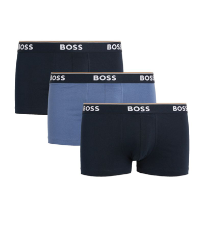 Hugo Boss Boss Pack Of 3 Logo Trunks In Multi