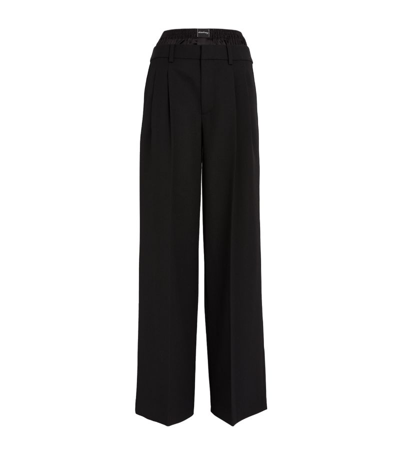 Alexander Wang Exposed-boxers Tailored Trousers In Black