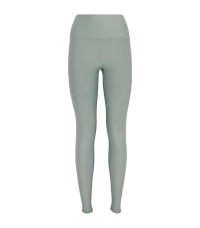 Alo Yoga High Waist Airlift Brushed 打底裤 – Cosmic Grey In Cosmic Grey